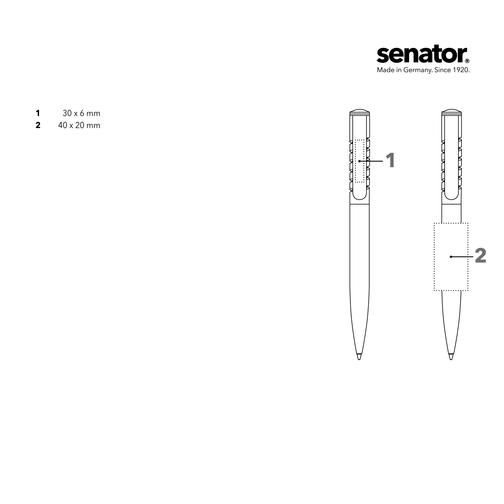 Senator® New Spring Clear MC Druckkugelschreiber , Senator, rot, Kunststoff, 17,00cm x 147,00cm x 12,00cm (Länge x Höhe x Breite), Bild 4