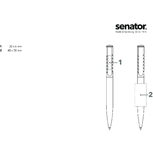 senator® New Spring Clear MC inntrekkbar kulepenn med fjær, Bilde 4