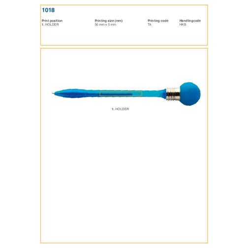 Kugelschreiber Aus Kunststoff Emma , orange, Plastik, Metall, AS, XL, 18,70cm (Höhe), Bild 4