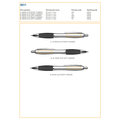 Kugelschreiber Aus Kunststoff Cardiff , orange, ABS, Plastik, AS, Stahl, 14,00cm (Höhe), Bild 4