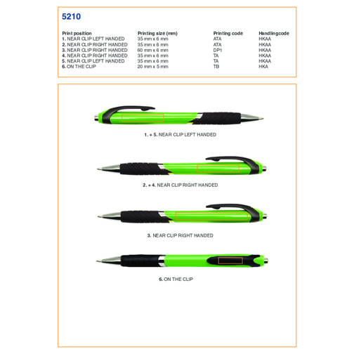 Kugelschreiber Aus Kunststoff Thiago , grün, ABS, Plastik, AS, , Bild 5