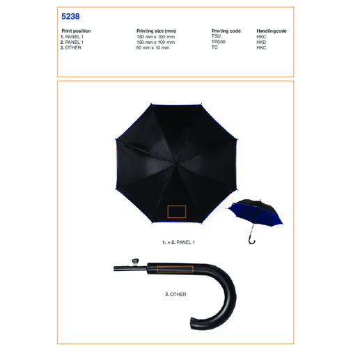 Parapluie golf automatique, Image 2