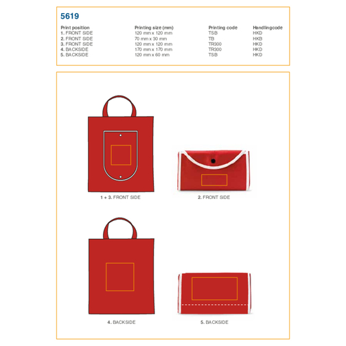 Einkaufstasche Wagon , rot, Non woven 80 g/m², 46,50cm x 0,30cm x 39,00cm (Länge x Höhe x Breite), Bild 2