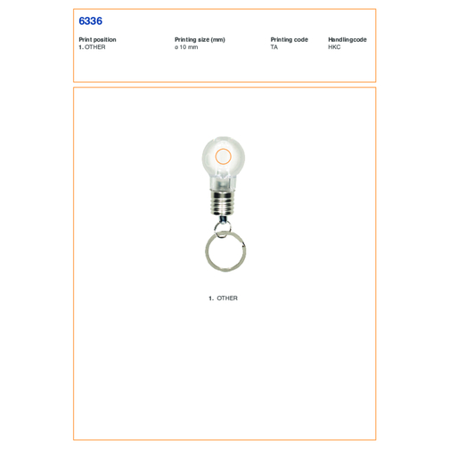 Schlüsselanhänger Aus Kunststoff Hakeem , silber, Metall, PS, , Bild 2