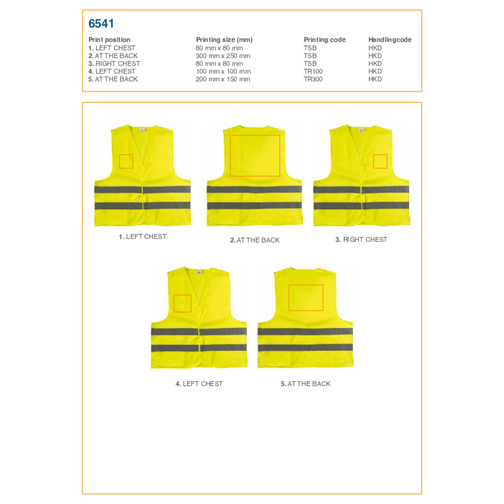 Warnweste Safe Travel , gelb, Polyester 100%, M, 74,00cm x 0,30cm x 72,00cm (Länge x Höhe x Breite), Bild 2