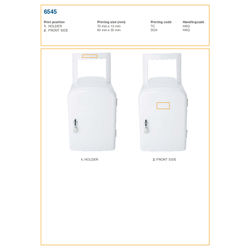Kühlschrank Aus Kunststoff Kaleida , weiß, ABS, Plastik, 25,00cm x 27,00cm x 19,00cm (Länge x Höhe x Breite), Bild 2