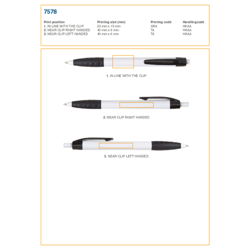 Kugelschreiber Aus Kunststoff Amarantha , weiss, ABS, Plastik, TPR, , Bild 5