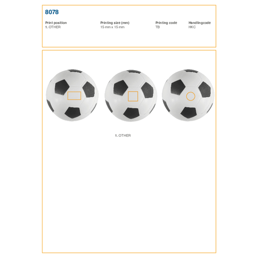 Anti-Stress-Fussball Goal , schwarz/weiß, PU Foam, , Bild 3