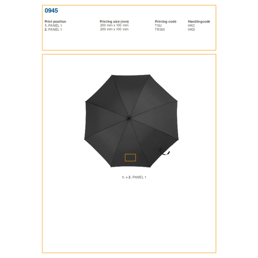 Automatiskt paraply med pinne färgglada, Bild 2