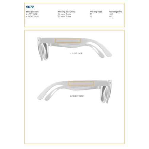 Sonnenbrille Aus Kunststoff Kenzie , schwarz, PVC, PC, 15,00cm x 4,60cm x 14,00cm (Länge x Höhe x Breite), Bild 3