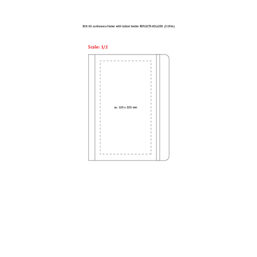 DIN A5 Konferansemappe med tabletholder REFLECTS KILLEEN BLACK, Bilde 2