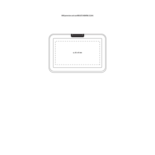 Etui na karty z ochrona przed odczytem RFID REFLECTS-KENITRA BLACK, Obraz 2