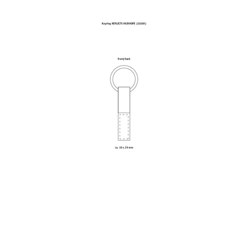 Schlüsselanhänger RE98-FAIRHOPE , Re98, schwarz, Kunstleder, Metall, 9,00cm x 1,20cm x 3,30cm (Länge x Höhe x Breite), Bild 2