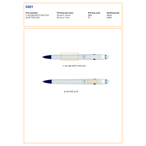 Stylo à bille en ABS Ducal, Image 4