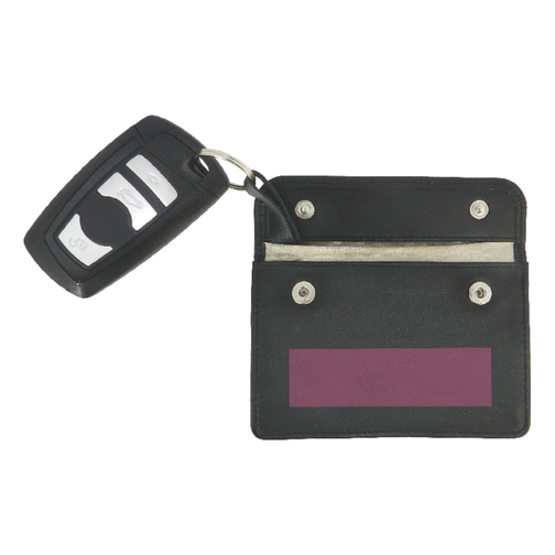 Schlüsseletui Mit RFID Folie , schwarz, Rindnappaleder, 11,00cm x 7,50cm (Länge x Breite), Bild 6