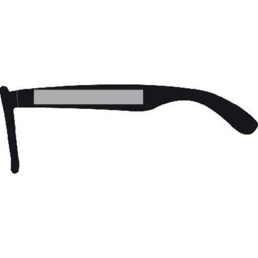 Sonnenbrille 'Blues' , schwarz, Kunststoff, 14,50cm x 4,80cm x 15,00cm (Länge x Höhe x Breite), Bild 2