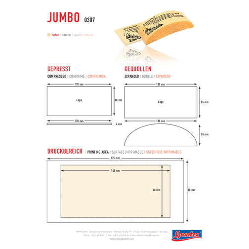 éponge pop-up publicitaire JUMBO, Image 3