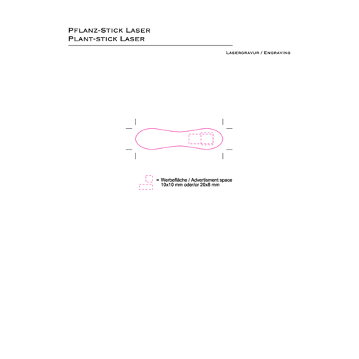Plantepinne - Basilikum, 1 side lasert, Bilde 6