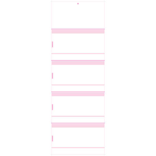 4-Monats Faltkalender 'Quatrus-Deluxe' , weiß, Rückwand: 290 g/m² Chromokarton, Kalenderblätter: 70 g/m² holzfrei weiß, chlorfrei gebleicht, 99,00cm x 34,00cm (Höhe x Breite), Bild 3