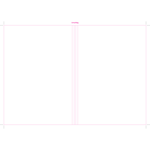 Schreibblock DIN A4 Mit Softcover , weiß, Umschlag: 350 g/m² Bilderdruck glänzend, Innenblätter: 80 g/m² holzfrei weiß, chlorfrei gebleicht, 29,70cm x 21,00cm (Höhe x Breite), Bild 3