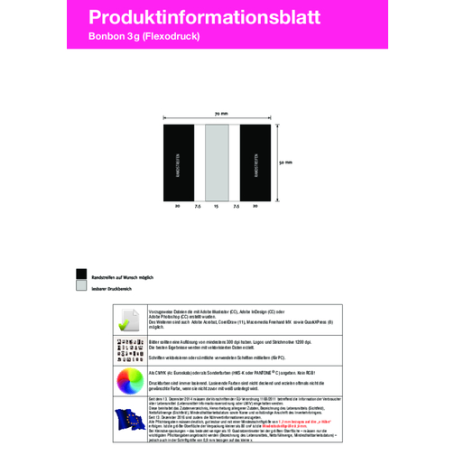 Bonbons dans un emballage publicitaire, 3 g, Image 2