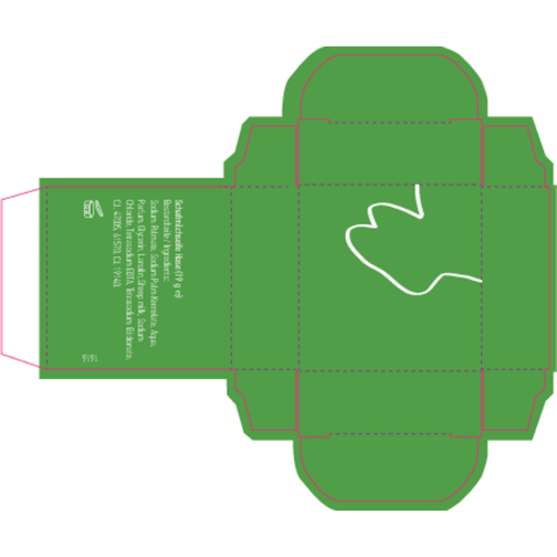 Ein Kleiner Seifentraum , grün, Papier, Seife, 5,00cm x 1,90cm x 5,00cm (Länge x Höhe x Breite), Bild 3