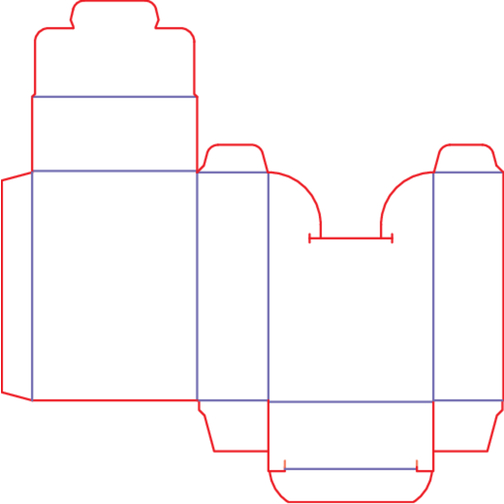 Pocketbox Mini , weiß, Karton Simcote, GC2 300g/m2 0,55 micron, 2,50cm x 8,30cm x 6,00cm (Länge x Höhe x Breite), Bild 3