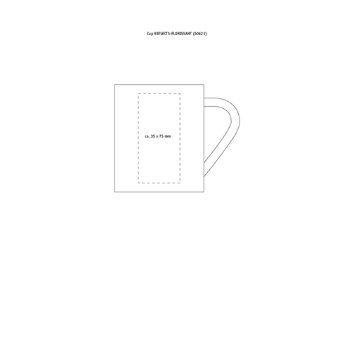 Tasse RETUMBLER-FLORISSANT , Retumbler, silber, Edelstahl, 9,00cm x 7,50cm x 7,50cm (Länge x Höhe x Breite), Bild 2