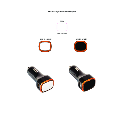 USB-Autoladeadapter COLLECTION 500 , Reflects, schwarz, Kunststoff, 70,00cm x 26,00cm x 31,00cm (Länge x Höhe x Breite), Bild 2