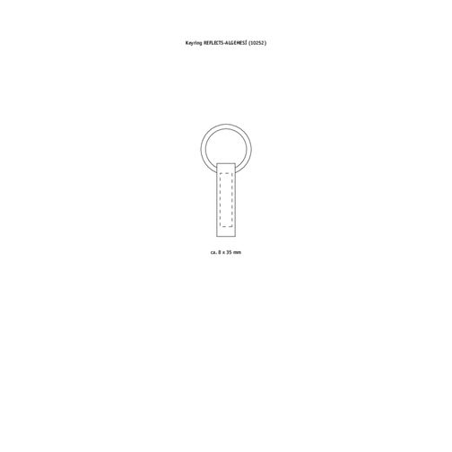 Schlüsselanhänger RE98-ALGEMESÍ , Re98, silber, Metall, 7,10cm x 1,20cm x 3,30cm (Länge x Höhe x Breite), Bild 2