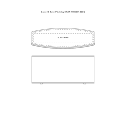 Lautsprecher Mit Bluetooth® Technologie REFLECTS-ANDERLECHT , Reflects, schwarz, Kunststoff, 4,80cm x 6,60cm x 15,10cm (Länge x Höhe x Breite), Bild 2