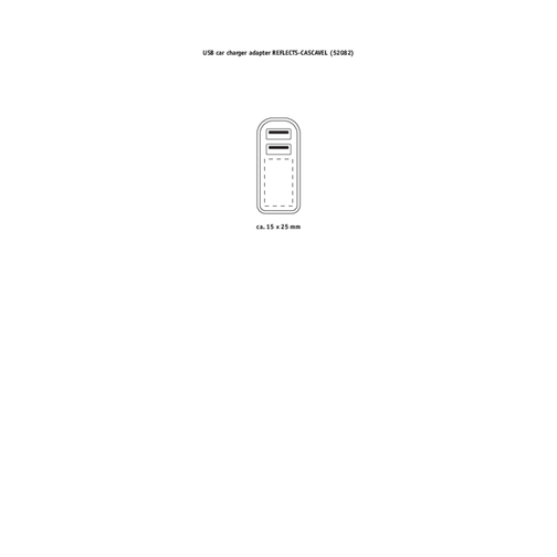 Caricatore USB per auto REFLECTS-CASCAVEL BLACK, Imagen 2