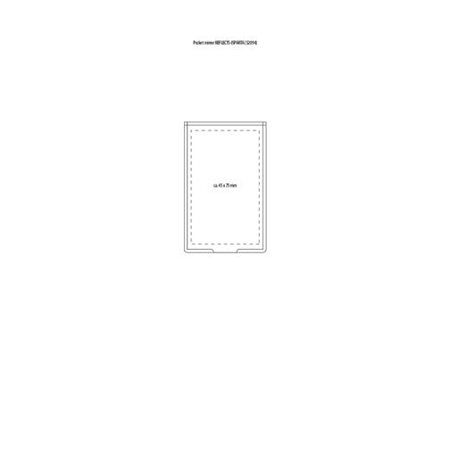 Taschenspiegel RE98-ISPARTA , Re98, weiß, Kunststoff, Glas, 8,60cm x 0,60cm x 5,40cm (Länge x Höhe x Breite), Bild 2