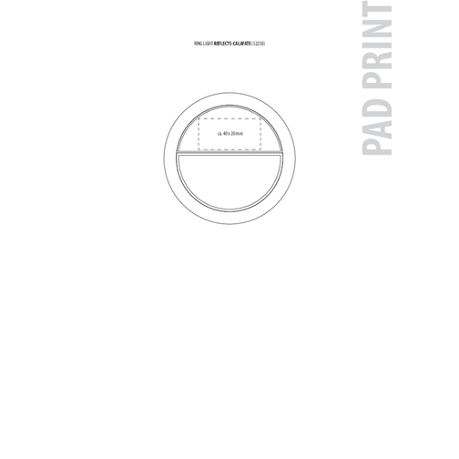 Ringlicht REEVES-CALAFATE , Reeves, weiss, Kunststoff, 85,00cm x 30,00cm x 85,00cm (Länge x Höhe x Breite), Bild 2