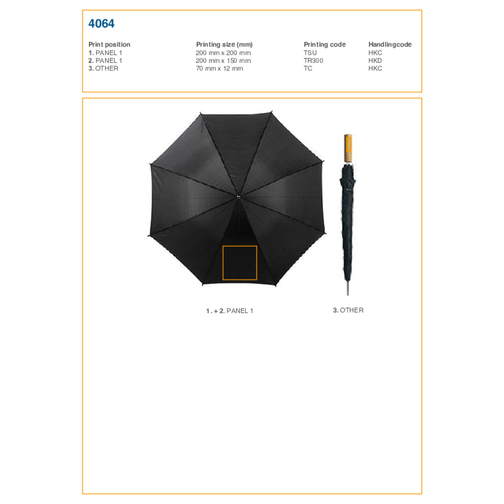 Parapluie golf automatique Andy, Image 3