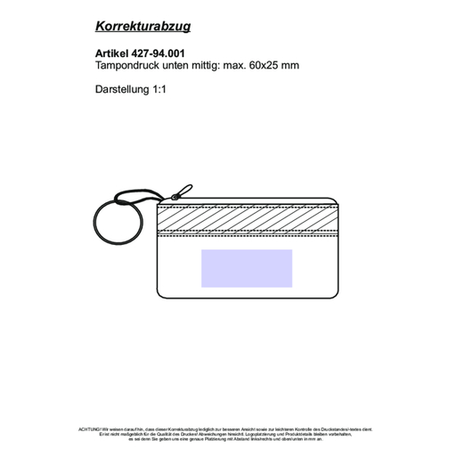 CreativDesign Schlüsseltasche 'BusinessPro' Schwarz , schwarz, PU, 11,50cm x 7,30cm (Länge x Breite), Bild 2