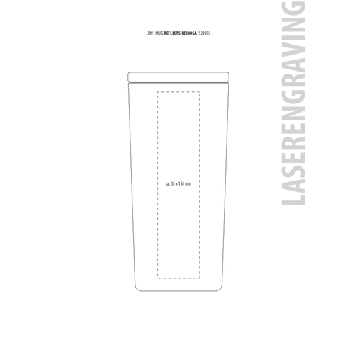 3-in-1 Becher RETUMBLER-REINOSA , Retumbler, schwarz, Edelstahl, Kunststoff, Silikon, 173,00cm x 70,00cm x 83,00cm (Länge x Höhe x Breite), Bild 9