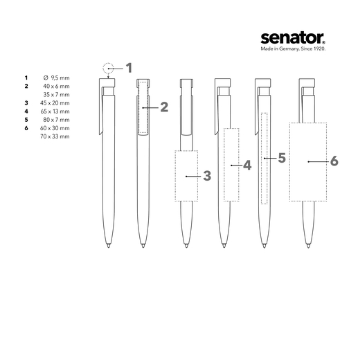 senator® Liberty Polished Basic Retractable Kulspetspenna, Bild 4