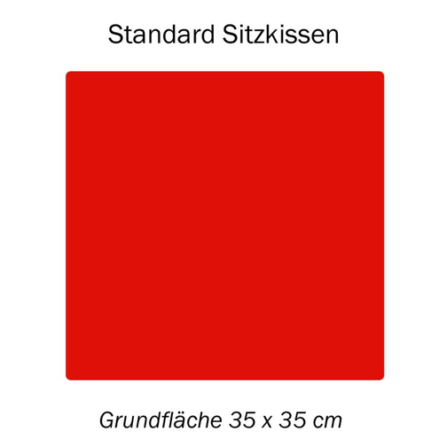 Sizzpack Standard , königsblau, Schaumstoff mit Baumwollbezug, 35,00cm x 3,00cm x 35,00cm (Länge x Höhe x Breite), Bild 3