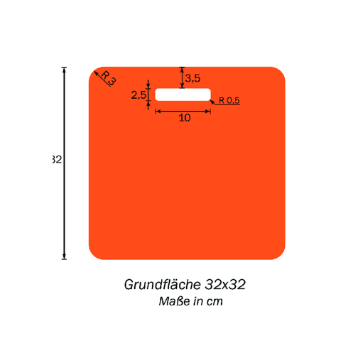 Sizzpack Foam , rot, geschlossenzelliger PE-Schaumstoff, 32,00cm x 1,00cm x 32,00cm (Länge x Höhe x Breite), Bild 3