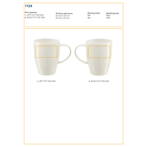 Mug bicolore en porcelaine de 350 ml Paula, Image 2