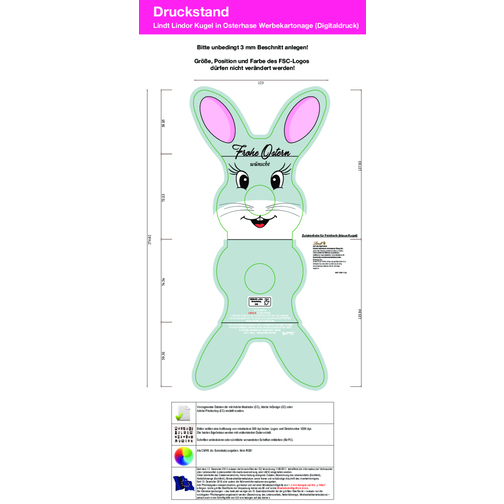 Boule Lindt Lindor dans une boîte promotionnelle Bunny, Image 4