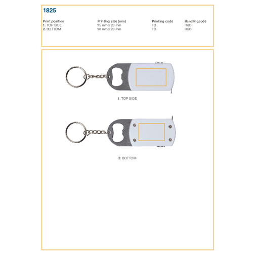 Porte-clés avec décapsuleur et mètre Karen, Image 3