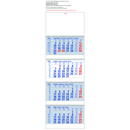Exclusiv 4 , blau/rot, Papier, 101,80cm x 33,50cm (Höhe x Breite), Bild 2