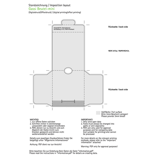 Gassi-Beutel Maxi , individuell, Papier, Kunststoff, 6,30cm x 1,00cm x 7,50cm (Länge x Höhe x Breite), Bild 3