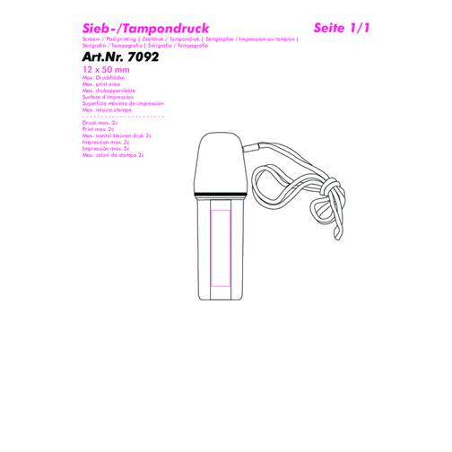 Schwimmbox, Zylindrisch , weiß, PP+PES, 1,10cm (Höhe), Bild 4