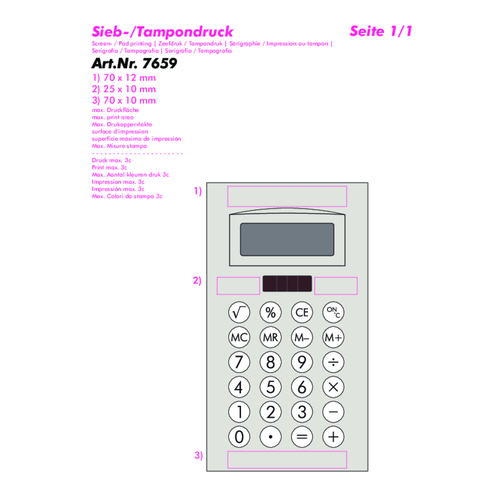 Calcolatrice da tavola, solare, Immagine 4