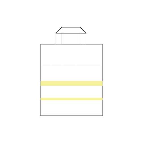 Krafttaschen Weißes Papier, Flache Griffe , weiß, Papier, 26,00cm x 30,00cm x 14,00cm (Länge x Höhe x Breite), Bild 2