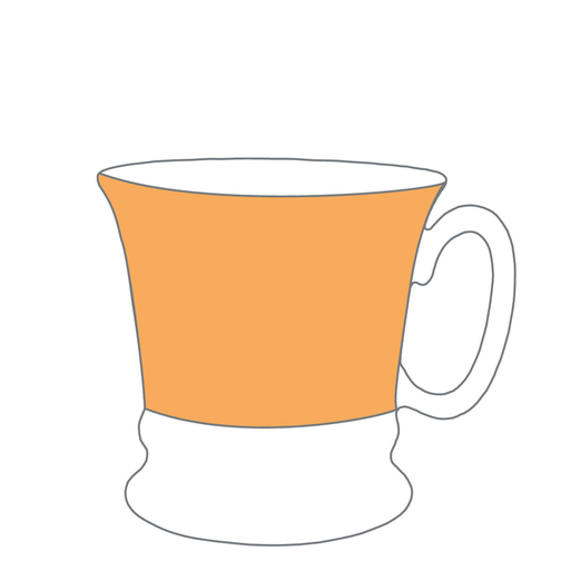 Mahlwerck Kaffeehaferl Form 110 , Mahlwerck Porzellan, weiss, Porzellan, 9,00cm (Höhe), Bild 2