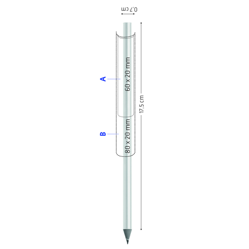 BIC® Evolution Classic Cut Ecolutions® Bleistift , BiC, weiß, Kunstharz, 0,70cm x 17,50cm (Länge x Breite), Bild 2